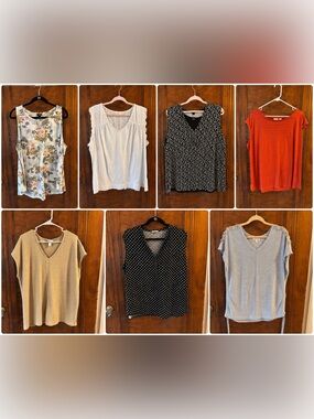 7 Piece Plus Size Top Bundle Size 1X-3X